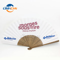 Customized folding paper hand fan with advertising logo